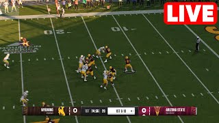 NCAAF LIVE🔴 Wyoming Cowboys vs Arizona State Sun Devils  Week 1 Full Game 2024 College Football 25 [upl. by Arnon]