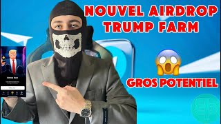 Airdrop Crypto Trump Farm TUTO COMPLET [upl. by Noissap]