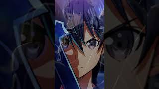 The black swordsman🔥🔥 kirito animeedit swordartonline janganlupasubscribe vidioshort [upl. by Enitsirk]