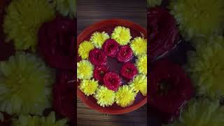 Decorating flowers with roses white flowers and chamanthi music song flowers morning flowers [upl. by Nikral770]