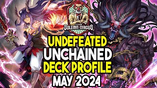 YuGiOh Undefeated Unchained Deck Profile May 2024 [upl. by Airdnoed]