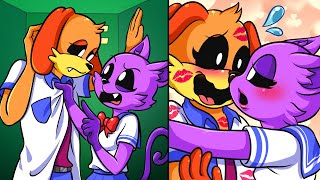 Catnap and Dogday Trapped in a Cabinet End Up Kissing  Poppy Playtime LOVE STORY Animation [upl. by Hopkins]