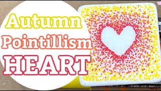 How to Paint a Pointillism Heart  Dot Art for Beginners  Rock Painting 101 [upl. by Nealson592]