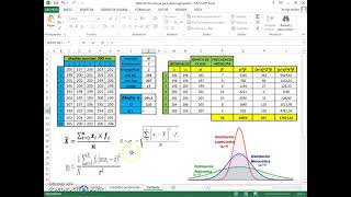 Cálculo y análisis del Coeficiente de Curtosis para datos agrupados en intervalos con Excel [upl. by Vally]