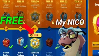 My NICO Got Free Legendry Item In Battle Pass Zooba [upl. by Orestes]