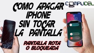 COMO APAGAR UN IPHONE SIN TOCAR LA PANTALLA PANTALLA NEGRA BLOQUEADA RUEDA GIRANDO SOLUCION ✅ [upl. by Mccartan]