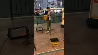 Japanese artist Motoyo Performing on Kyoto street corner [upl. by Keyser655]