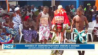 Danses et démonstrations Vodoun à Ouidah les explications de Dr Florent Eustache HESSOU [upl. by Cerell257]