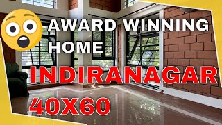 Award Winning Independent Home For Sale in Indiranagar Bangalore  40x60 BDA Plot with Garden [upl. by Erhard849]