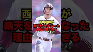 西川遥輝が楽天をクビになった理由が酷すぎるプロ野球 野球解説 戦力外 shorts [upl. by Sigfrid]