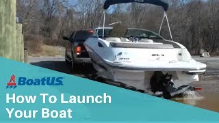 How To LAUNCH Your Boat at the Ramp In 6 EASY STEPS  BoatUS [upl. by Ahsenar]