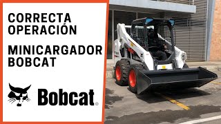 CORRECTA OPERACION DE MINICARGADOR BOBCAT [upl. by Eitsyrk]