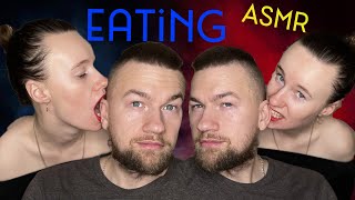 ASMR ear eating sounds stereo part 2  mouth sounds to help you relax 👅  YULYA RYABOVA [upl. by Feilak]