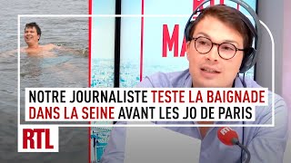 JO de Paris 2024  notre journaliste teste la baignade dans la Seine [upl. by Eidob]