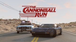 Cannonball Run Recreated in BeamNGdrive [upl. by Allenaj]