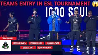 TEAMS ENTRY IN ESL TOURNAMENT 😱 iqoosoul ge jonathan godlike esl viral zgod bgmi carnival [upl. by Anaerol]