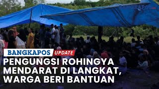 Ratusan Pengungsi Rohingya Mendarat di Langkat Warga Beri Bantuan Makanan dan Obat [upl. by Slinkman590]