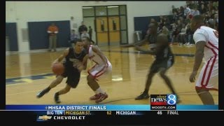 MHSAA boys basketball district championships [upl. by Eednahs344]