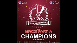 MRCS Part A May 2023 Exam  Success Celebration  StudyMRCS  StudyMEDIC [upl. by Schurman]