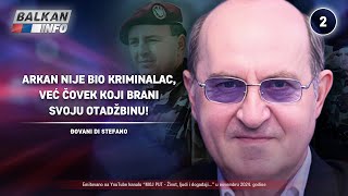 INTERVJU Đovani di Stefano  Arkan nije bio kriminalac već čovek koji brani otadžbinu 8112024 [upl. by Sabir]