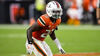 Jaden Davis  Cornerback  Miami  2023 Highlights  2024 NFL Draft  Arizona Cardinals [upl. by Farmer]