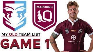 My Best Queensland Maroons State of Origin 21 Man Squad For Game 1 2021 [upl. by Hendry33]