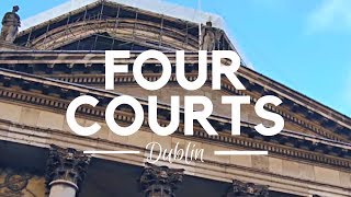 Four Courts Along the River Liffey in Dublin Ireland [upl. by Eicak242]