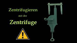 Zentrifugieren mit der Zentrifuge  Trennung von Stoffgemischen [upl. by Dwain]