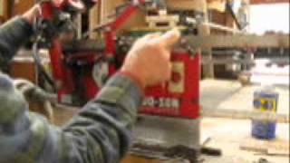 SETTING AND SHARPENING A SAWMILL BAND BLADE [upl. by Siubhan]