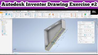 Autodesk Inventor Tutorial Exercise 2  Autodesk Inventor For Beginners [upl. by Notlit]