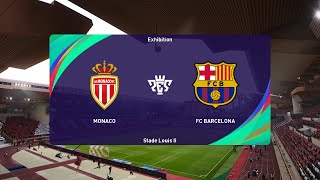 AS Monaco vs Barcelona 19092024 UEFA Champions League PES 2021 [upl. by Adnak]