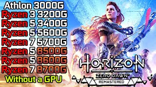 Horizon Zero Dawn Remastered  Ryzen 3 3200G  Ryzen 5 3400G  5600G  8500G  8600G  5700G  8700G [upl. by Toomin]