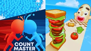 Count Master VS Sandwich Runner🍥🌸💮Walkthrough Max Gameplay BJ7775 [upl. by Neelsaj]