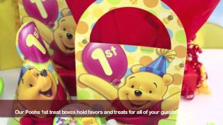 Poohs 1st Birthday Fun Party Supplies [upl. by Corabel]