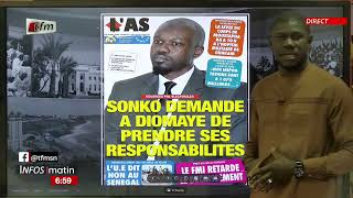 Yenekay yi ak Cheikh DIOP  Infos matin du 13 novembre 2024 [upl. by Narrat366]