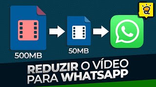 GRÁTIS Como REDUZIR o tamanho do VÍDEO para enviar no Whatsapp Web sem perder a QUALIDADE [upl. by Ybloc883]