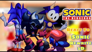 Rewrite SonicEXE Reanimated  Sonic Characters React To Falter Alters Prime Retake Sonic 3d [upl. by Moshell747]