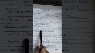 If sec theta  tan theta P then Prove that Sin theta P² 1P²1class10maths cbseboard [upl. by Ttayh]