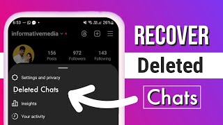 How to Recover Deleted Chats on Instagram [upl. by Nolan]