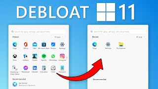 Debloat Windows 11 Installations With Just 2 Clicks [upl. by Thea392]