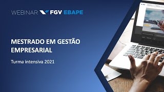 Mestrado em Gestão Empresarial  Turma Intensiva 2021 [upl. by Alice]