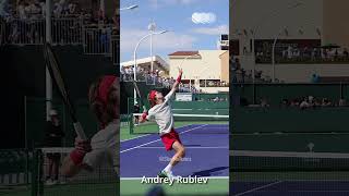 Andrey Rublev Serve  Slow Motion shorts [upl. by Ahsenauq]