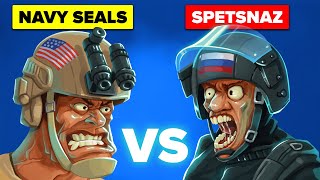 US Navy SEALS vs Russian Spetsnaz  Special Forces Comparison [upl. by Aysa]