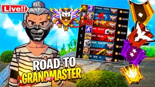 ROAD TO GRANDMASTER TOP 1🤷‍♂🤞  GAMING KISAN ON LIVE 👅 [upl. by Meggi372]