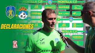 Declaraciones Molero  Montilla CF  UP Viso  Jornada 3 [upl. by Bostow]