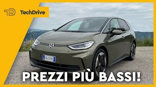 VOLKSWAGEN ID3 ABBASSA I PREZZI Prime IMPRESSIONI di GUIDA [upl. by Eki276]