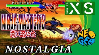 Ninja Masters  Kamui gameplay  Nostalgia Gameplay Xbox Series NeoGeo [upl. by Ycnalc]