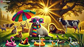 JiveLearn  What Did the Animals Say  Fun Animal Sounds  Nursery Rhymes amp Songs [upl. by Ettezyl9]