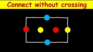 Connect the Dots of Same Color without crossing lines  IQ Test [upl. by Suirtimed]