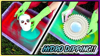 Hydro Dipping Objects  How To Hydro Dip With Spray Paint [upl. by Fredenburg747]